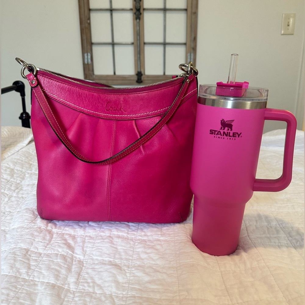 Coach Pink Hobo Bag